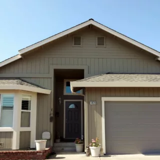 Front of home that was recently painted