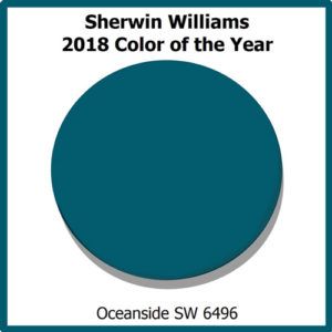 Sherwin Williams 2018 color of the year, Oceanside.