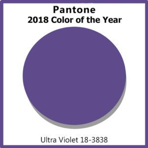 Pantone's 2018 color of the year, Ultra Violet.